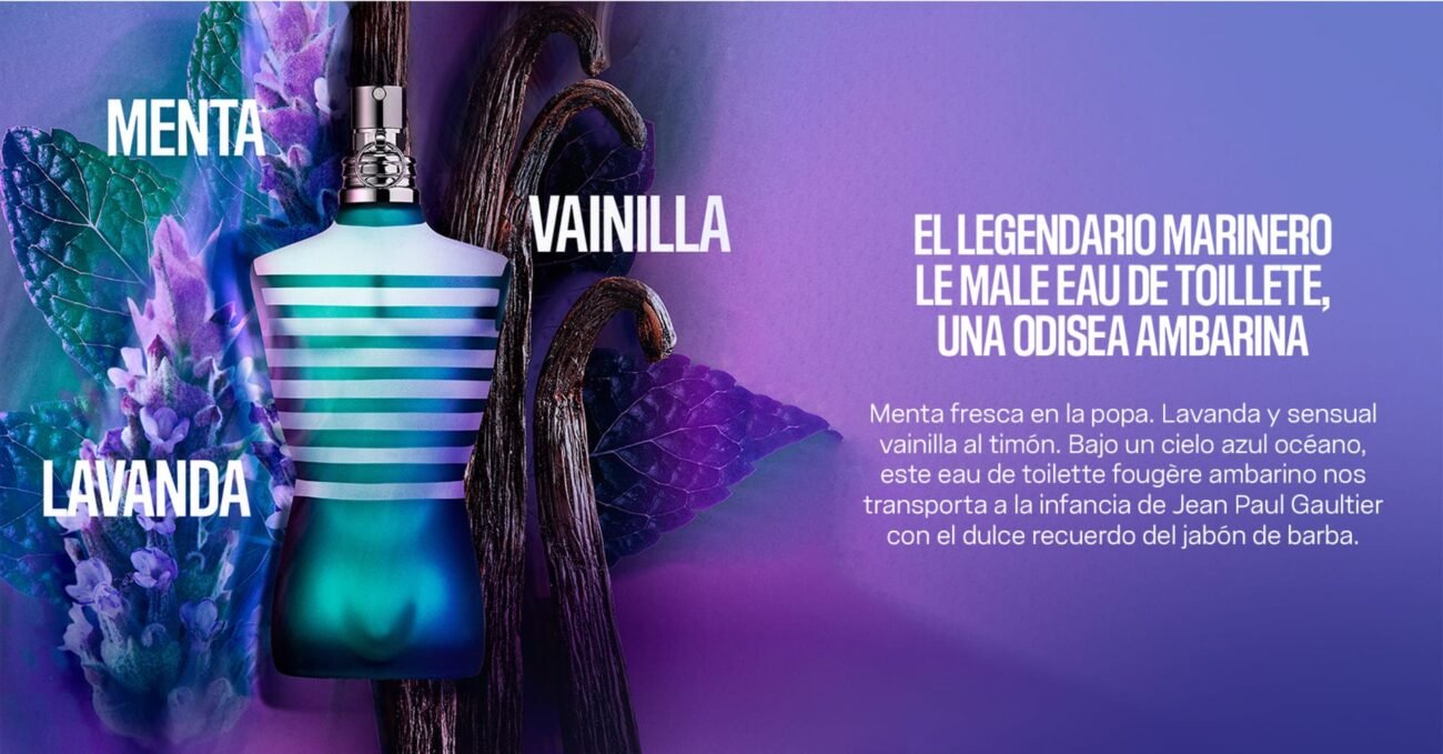 Compra Le Male — eau de toilette masculina de inspiración marinera.
